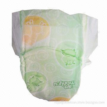 Baby Diapers with Elastic Ears, Cloth-like Backsheet and Hook-and-loop System